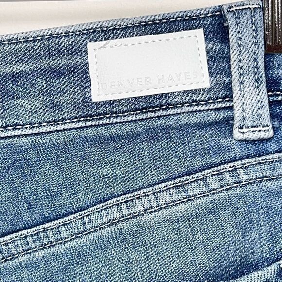 Denver Hayes High Rise Stretch Denim Bermuda Shirts Womens Sz 16 - Picture 4 of 6